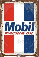 Mobil Exxon Retro Vintage Gas Gasoline Oil Tin Sign 8x12 inches Station SS
