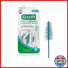 GUM Proxabrush Go-Betweens Wide Refills, 8 Count