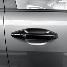 Car Exterior Door Handle Cover, 4 PCS Outside Door Handle Cover, Gloss black