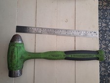 Snap-on Tools USA 32oz / 900g GREEN Soft Grip Steel Dead Blow Hammer HBBD32