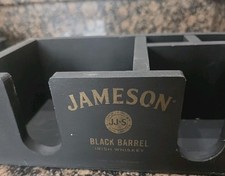 JAMESON IRISH WOODEN BLACK BARREL NAPKIN & ST...