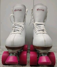 Chicago Women's Classic Quad Roller Skates White/Pink Size 10