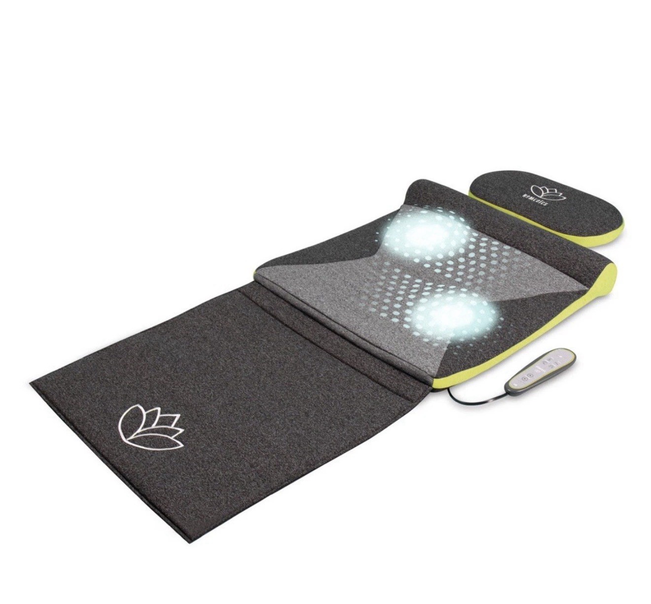 HoMedics Stretch XS Yoga Back Stretch Massage Mat With Head Pillow Portable