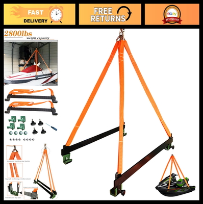 #ad Heavy Duty Watercraft Lift Sling 2800lbs Capacity 43#x27;#x27; Jet Ski Lifting Strap S $163.99