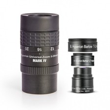 Baader 1.25"  2" Hyperion Mark IV 8-24mm Zoom Eyepiece with 1.25" 2.25x Barlow