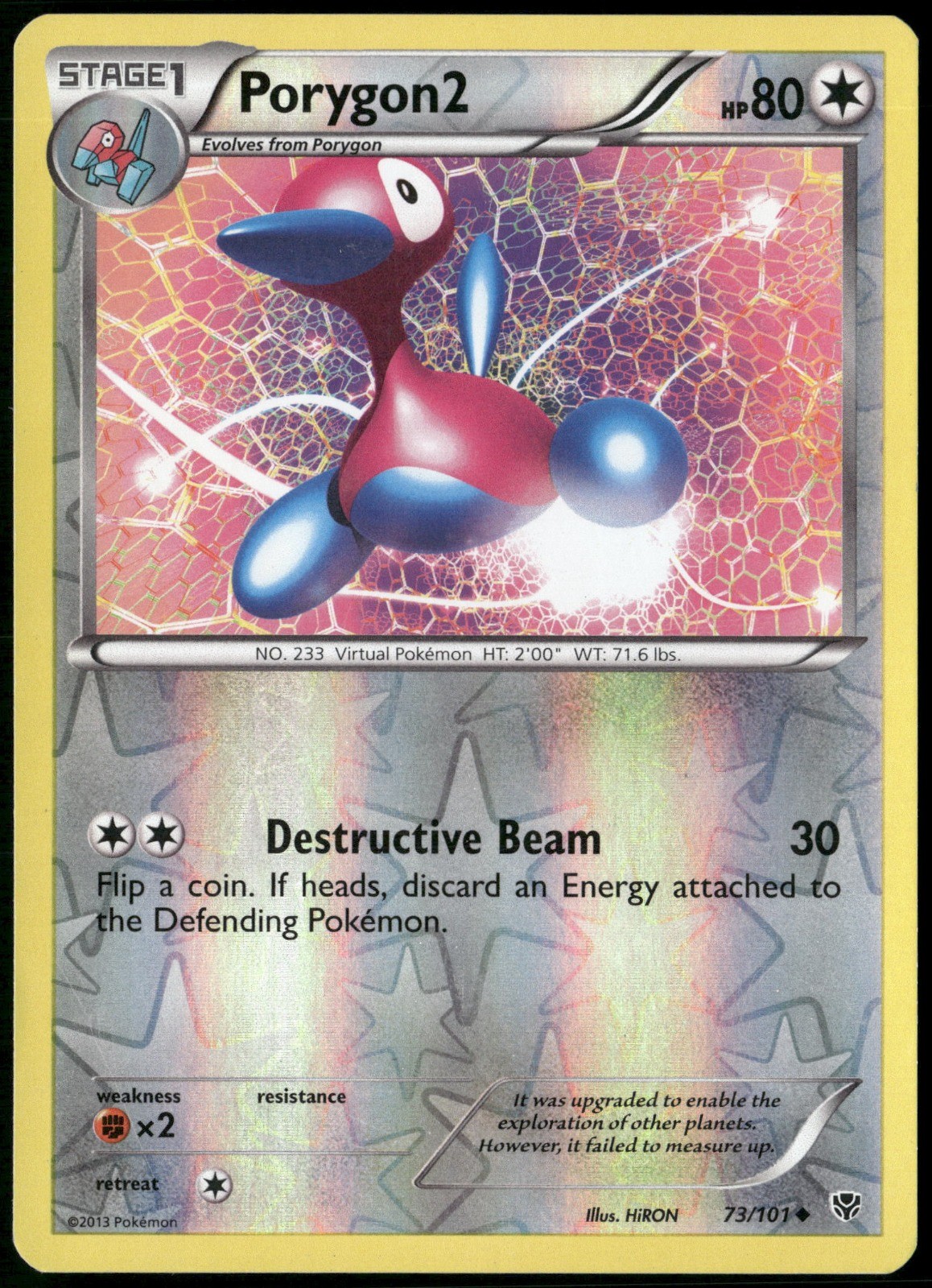 Porygon2 Reverse Holo 73/101 Plasma Blast LP