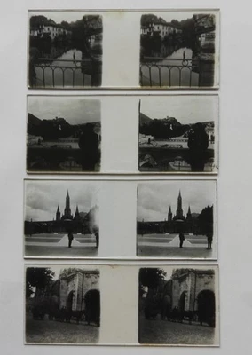 Photo Plaque verre Stéréoscopique (1920-1930) Les Pyrénées, Lourdes... (LOT x4) - Photo 1/4