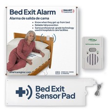 Smart Caregiver Bed Alarm for Elderly Adults   Fall Prevention System with 10...