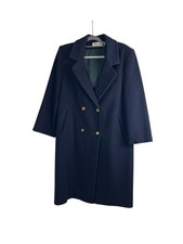 Vintage Forecaster of Boston Navy Blue Wool Coat Women  s Size 12 USA Made