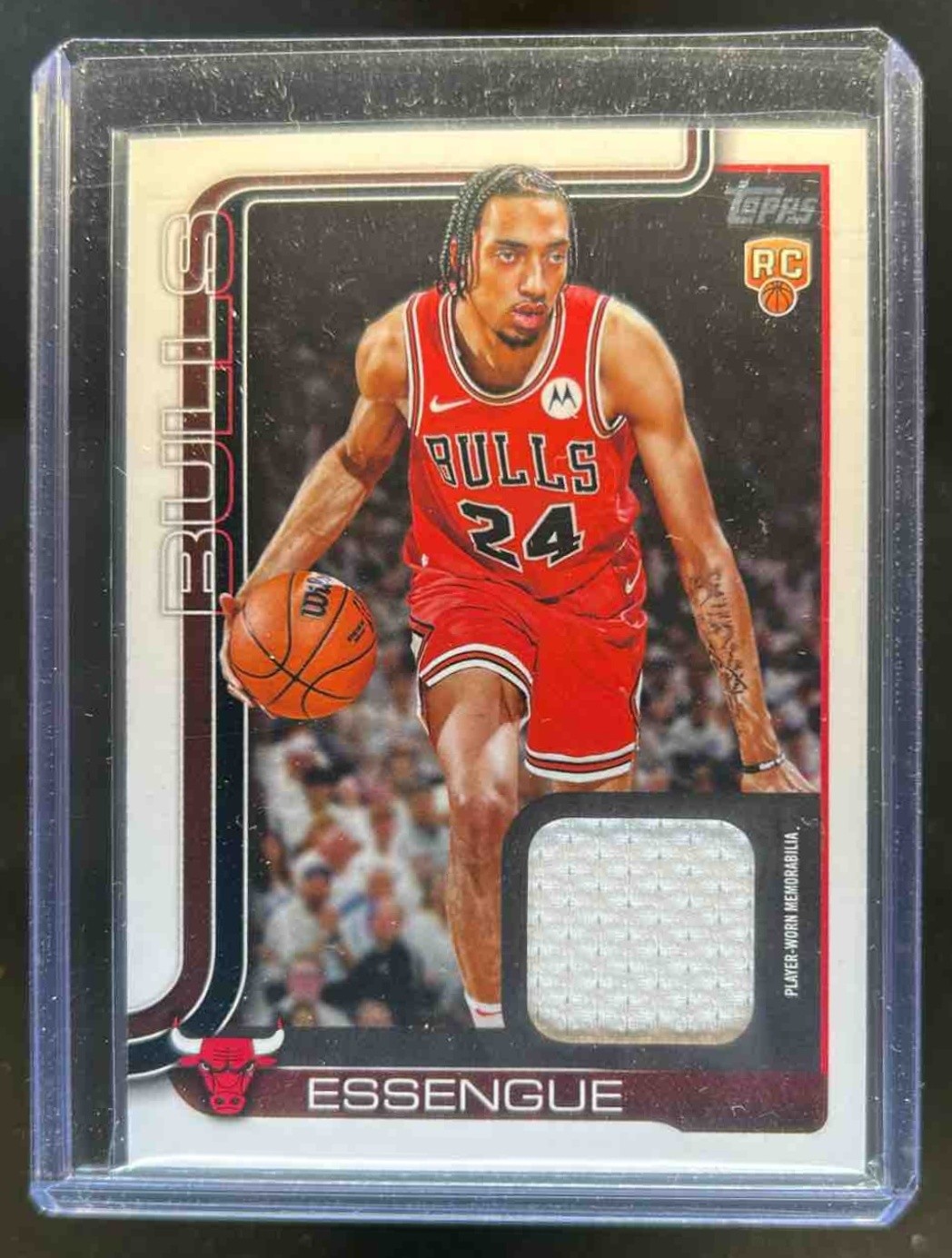 2025-26 Topps Noa Essengue Real One Relic RC Jersey Rookie #FRO-NE Bulls