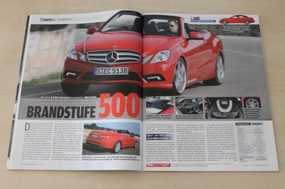 Auto Bild Sportscars 05/2010 Mercedes E 500 Cabrio W207 mit 388PS im Fahrbericht