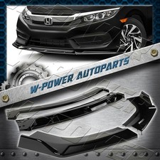 Universal Configurable Of Up 3-different Style Painted Black Front Bumper Lip Universal Configurable Of Up 3-different Style Painted Black Front Bumper Lip