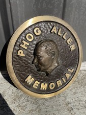 Vintage KU Jayhawks Kansas University PHOG ALLEN MEMORIAL Paperweight Plaque NL