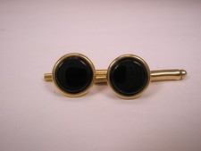 SINGLES 2 3/8" Black Round 1/2O 14K GF Vintage Formal Tux Prom Shirt Stud b277