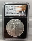 2024 (W) American Silver Eagle - NGC - MS 70 - Early Releases - Donald Trump