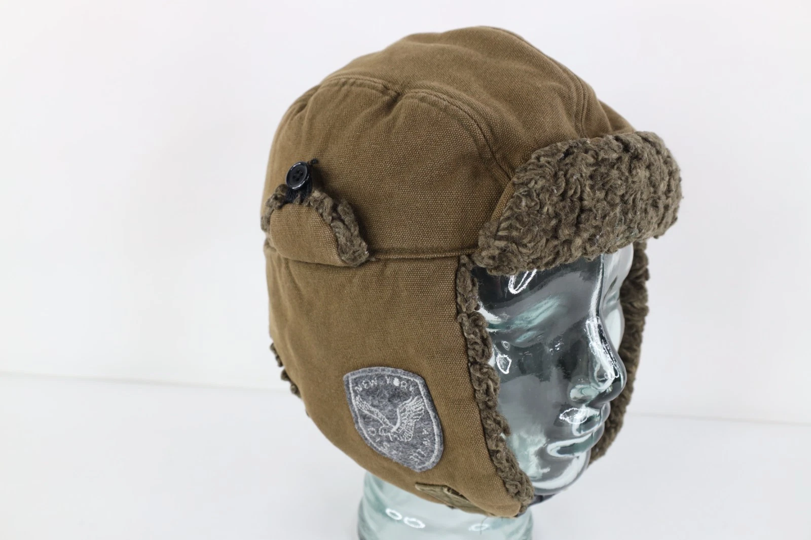 Vintage American Eagle Outfitters Fleece Lined Ear Flap Trapper Hat Cap L / XL
