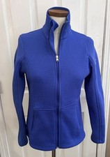 Spyder Bandita Blue Full Zip Fleece Jacket Womens Size M