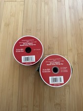 NEW Lot Of 2 - 2.5  x 20 ft Red Green Gold Wired Christmas Ribbon Celebrate It 