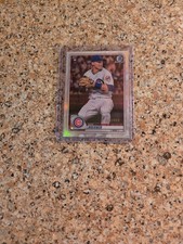 Nico Hoerner 2020 Bowman Chrome REFRACTOR Rookie Card #44 010/499. rookie card picture