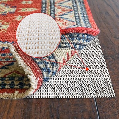 Non-Slip Area Rug Pad Gripper 8x10 Ft For Any Hard Surface Floor Keep Safe