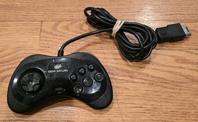 PARTS OR REPAIR Sega Saturn MK-80000A Black Console With Controller And Cords