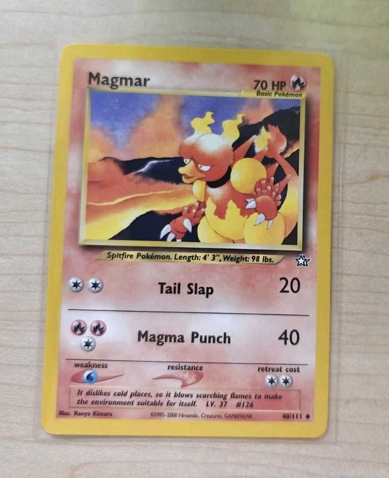 Pokemon TCG Magmar 40/111 Neo Genesis Regular MM Card