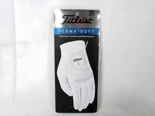 Titleist Perma-Soft Men's Cadet Left Hand Golf Glove Medium/Large Pearl