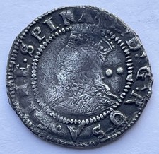 1582 - 1583 Elizabeth I Silver Half Groat MM Bell Sixth Issue