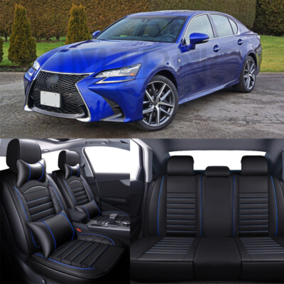 For Lexus GS350 GS300 5-Seats Car Seat Covers Luxury Leather Front Rear Cushion