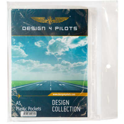 A5 Transparent Pockets for Profi Pilot Kneeboard (10 Pack) - Design4Pilots