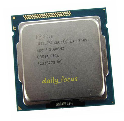 Intel Xeon E3-1240 V2 3.4 GHz LGA1155 4 cores 8 threads SR0P5 CPU Processor 8 MB - Picture 2 of 4