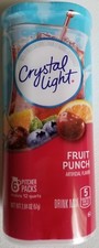 NEW CRYSTAL LIGHT FRUIT PUNCH DRINK MIX 12 QUARTS