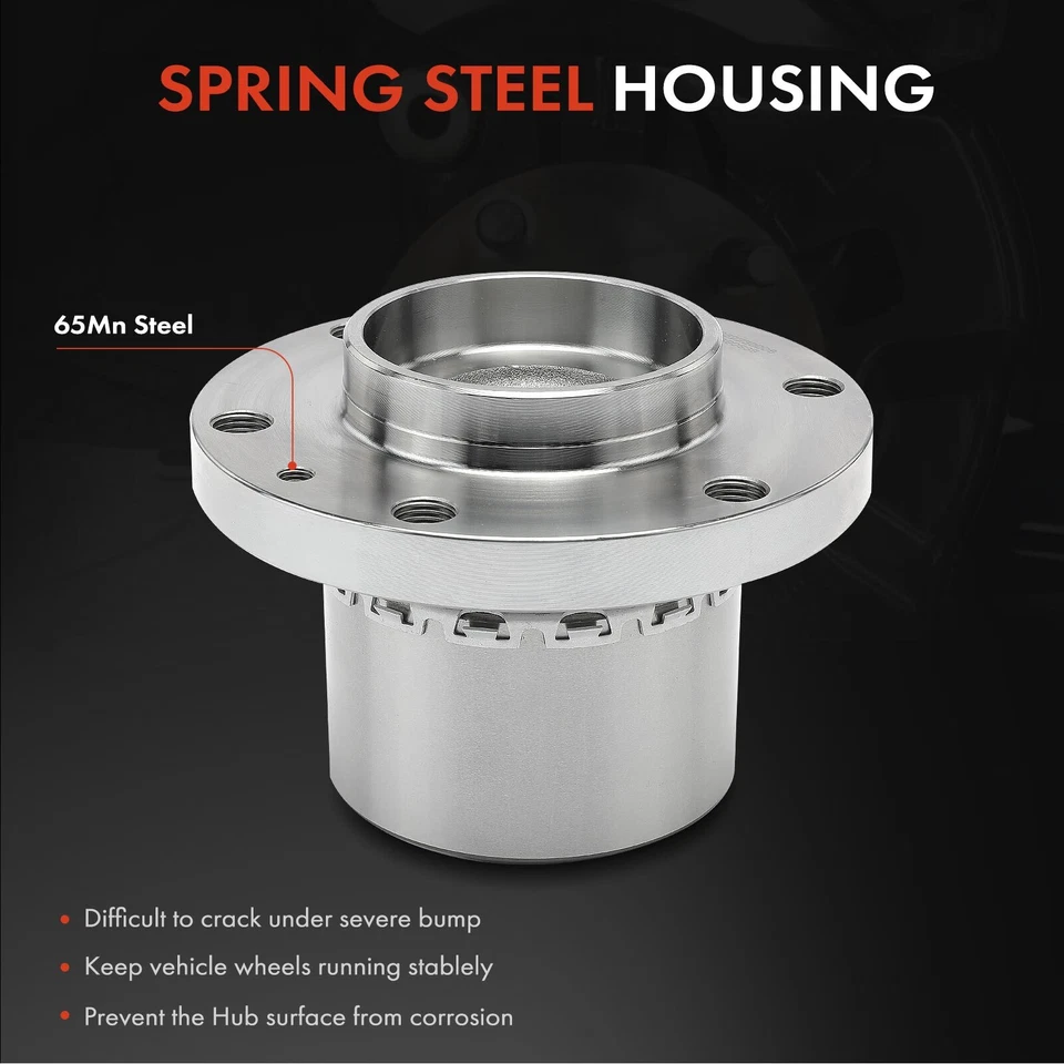 Conjunto de cojinete de cubo de rueda delantero derecho o derecho para Dodge Freightliner Sprinter 3500 Foto 4 de 4