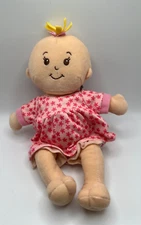 Manhattan Toy Company Plush Baby Doll With Magnetic Pacifier