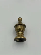 Antique Brass Finial Urn Lamp Shade Top Topper Decor