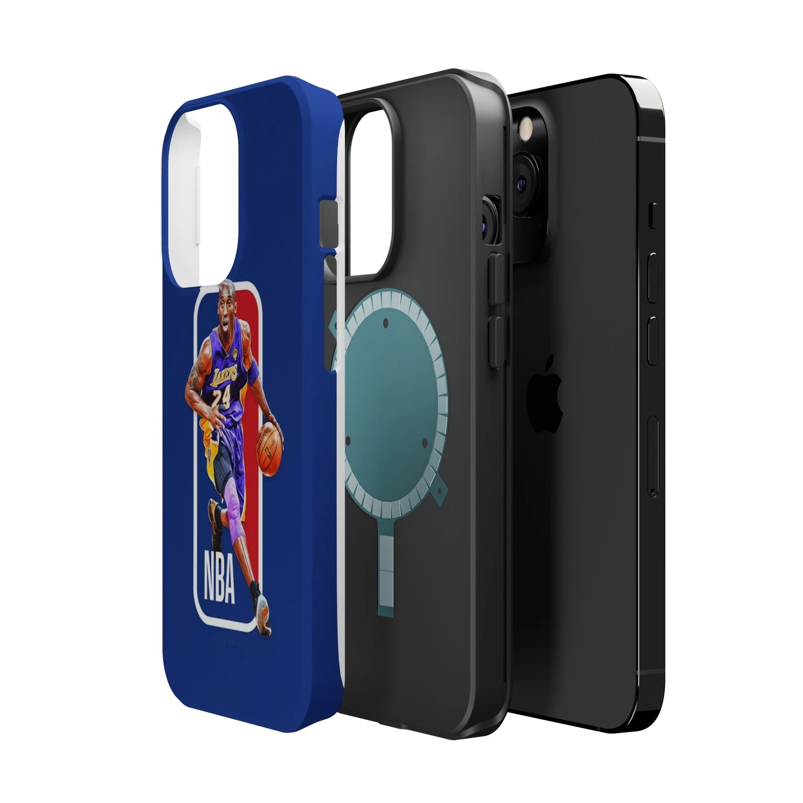 Kobe Bryant NBA Logo, Black Mamba Phone Case