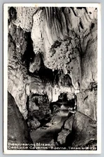 Disappearing Stream Cascade Caverns Boerne Texas Cline 1955 Real Photo RPPC