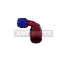 AN -10 Aluminum 90 degree Hose End Fitting Adaptor Fuel/Gas Tank Red Blue