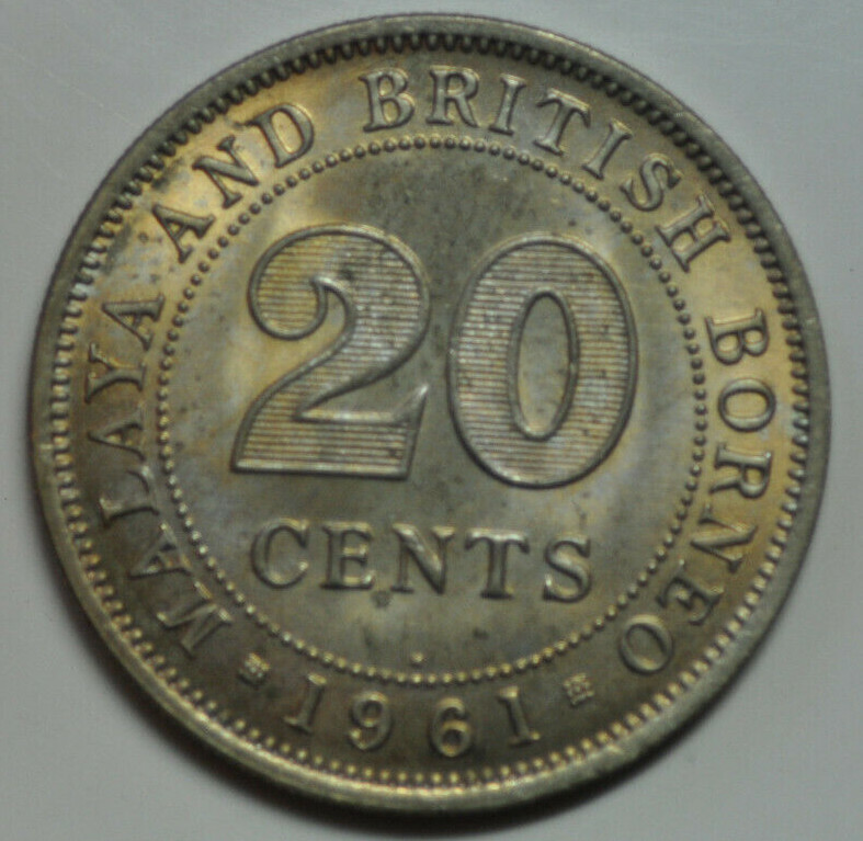 mw13884 Malaya & British Borneo; 20 Cents 1961-H KM#3 BU | eBay mw13884 Malaya & British Borneo; 20 Cents 1961-H KM#3 BU | eBay
