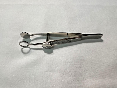 Storz E2630 Lambert Chalazion Small Forceps 10mm Lower X 8mm Upper Plates 3.6'' L