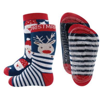 EWERS Stoppersocken 2er Pack Weihnachten gemustert Kinder Unisex