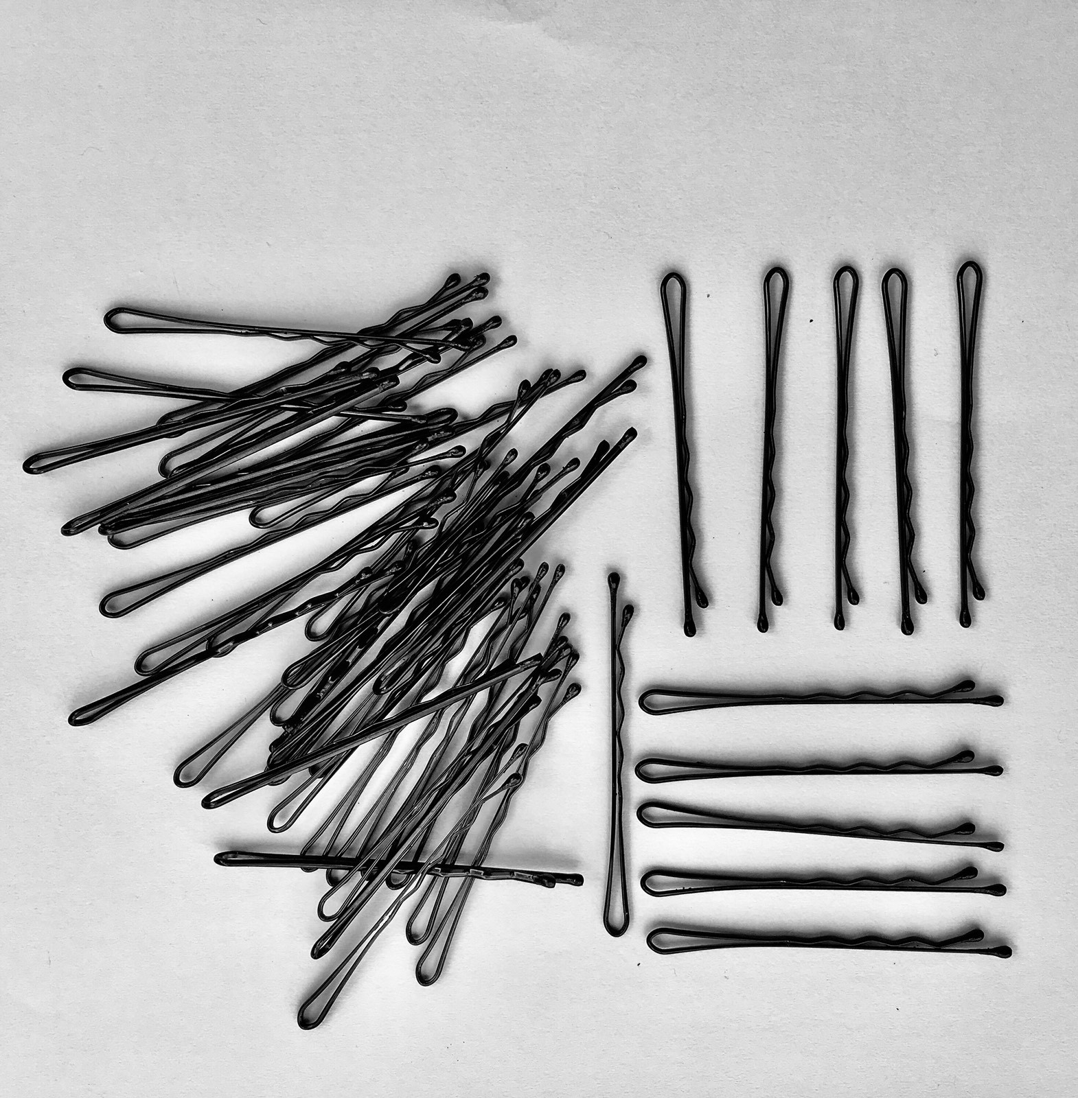 50PCS 5.5cm Long Black Bobby Pins Hair Clips Salon Barrette Women Girl