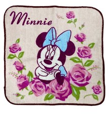 NWOT RARE Japan Disney Minnie Mouse Rose Handkerchief Hand face towel