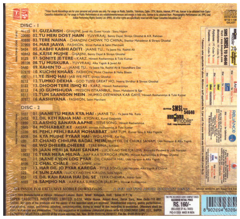 1080p Jaane Dil Mein Fanaa Ishq Ishq Mein Marjawan Title Track