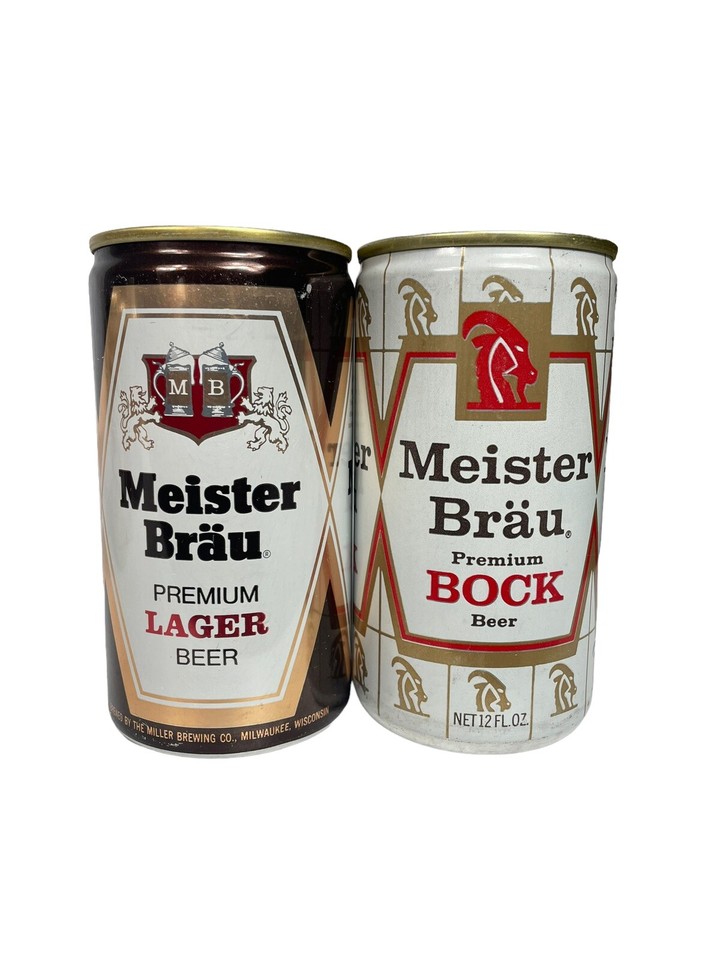 Vintage Beer Cans Lot of 8 Miller Brewing High Life Meister Brau Lite