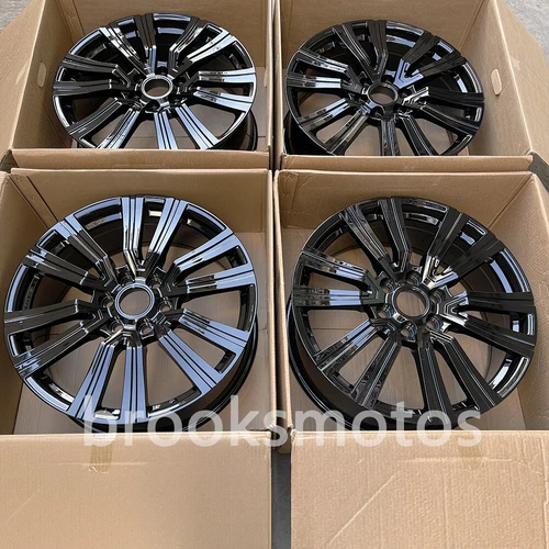 22" NEW GLOSS BLACK WHEELS RIMS FIT FOR LAND CRUISER LEXUS LX600 22X8.5 ET50