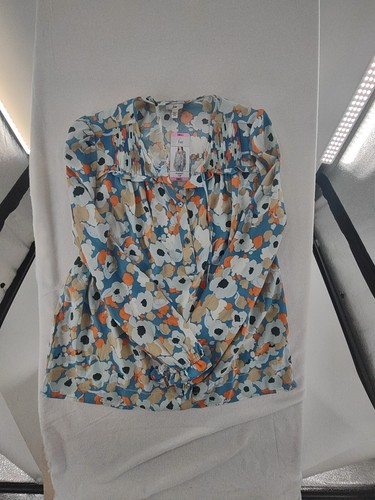 NWT Joie Cecarina Silk Long Sleeve Peasant Top Size Small