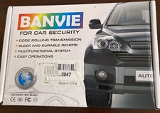 BANVIE Car Alarm System, Security Antitheft Alarm Systems with Keyless Entry, 