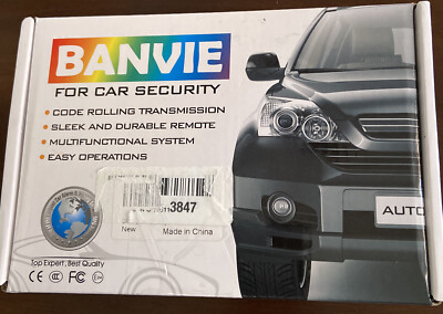 BANVIE Car Alarm System, Security Antitheft Alarm Systems with Keyless Entry, &