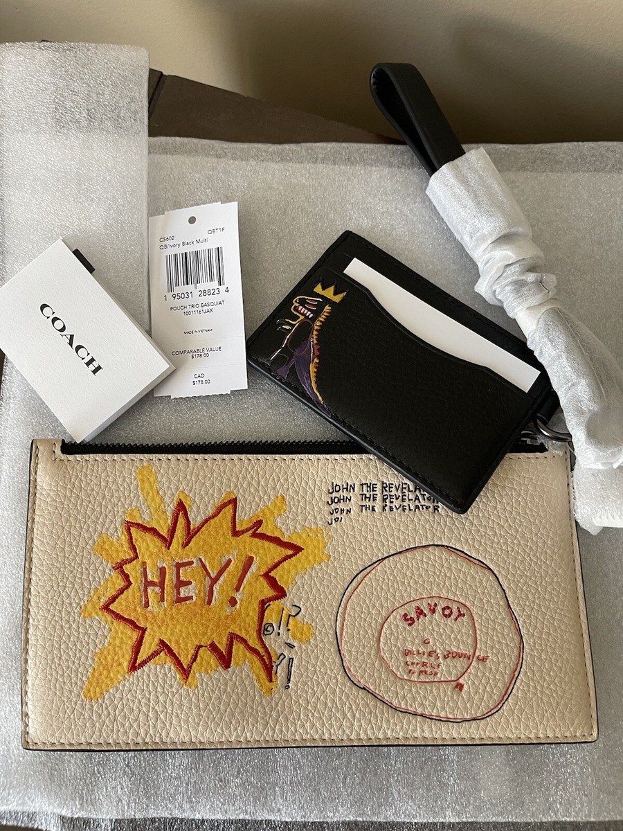NWT Coach X Jean-Michel Basquiat men's Pouch Trio C5602 | eBay